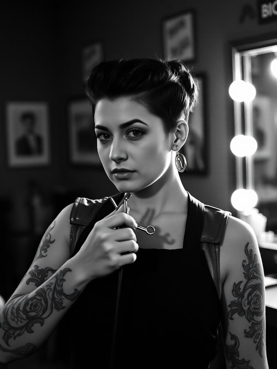 Rosa Villalobos, Senior Barber, Scissor Work at Ashgrove & Son